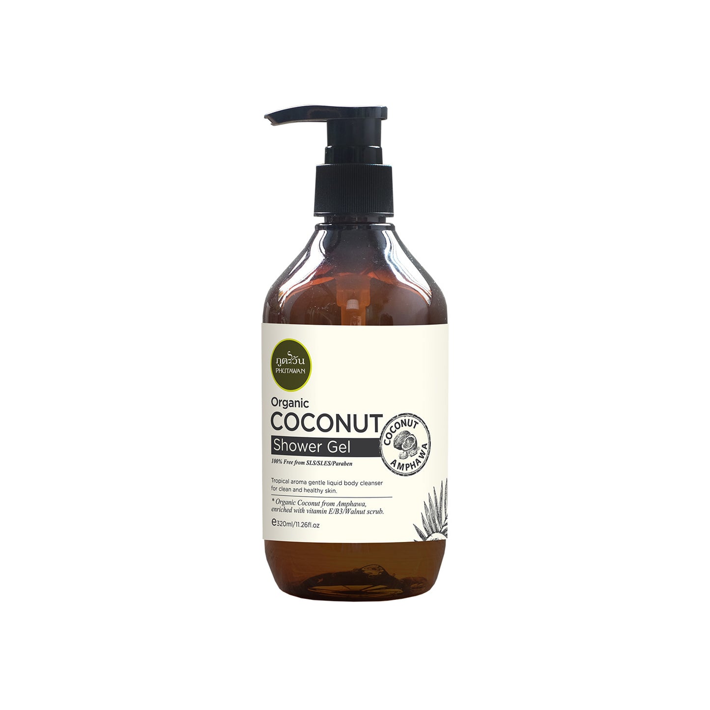 Phutawan Organic Coconut Shower Gel