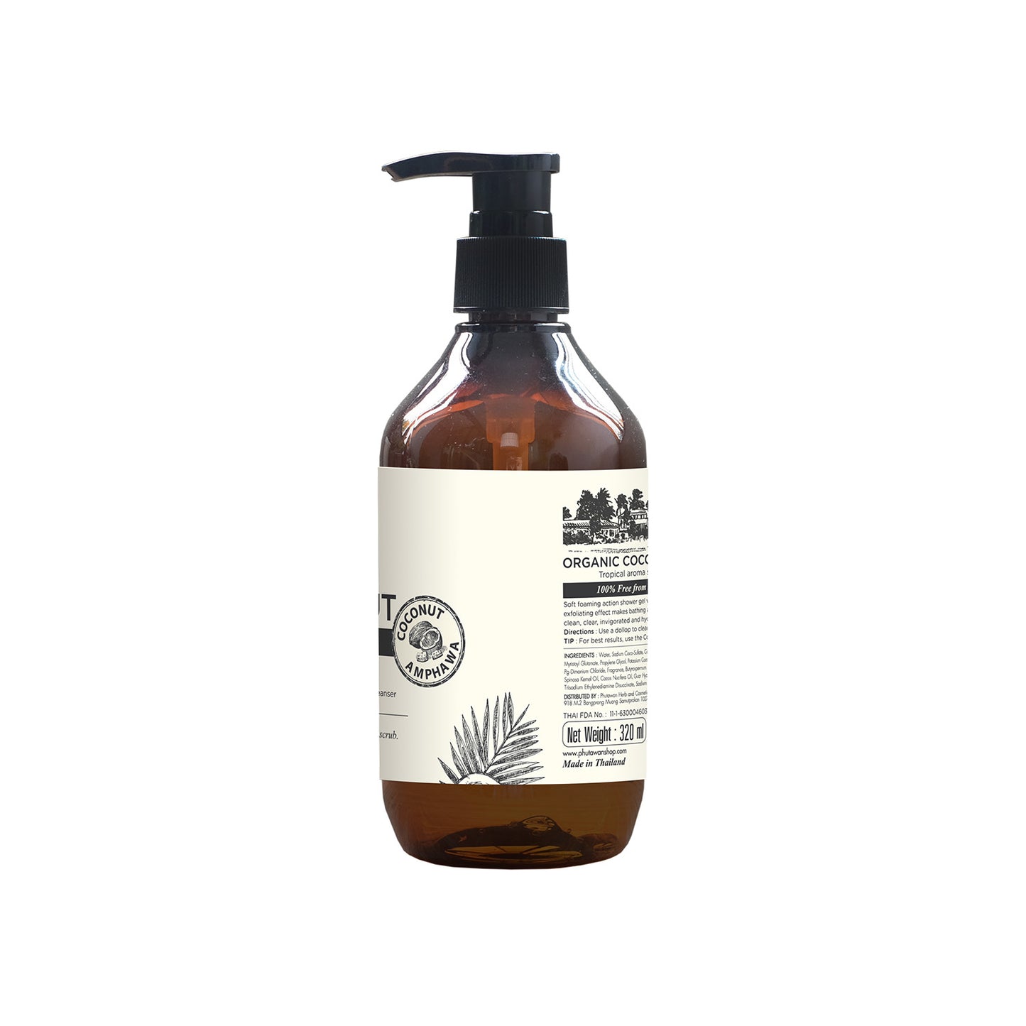 Phutawan Organic Coconut Shower Gel